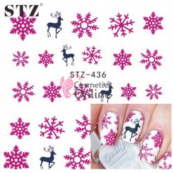 Stickere cu Apa pentru unghii cod STZ 436 - Sarbatori de Iarna